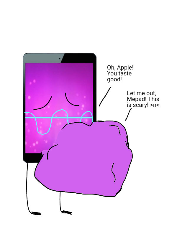 Mepad Sticker Mepad's Apple Treat by KingSusiePen24 on DeviantArt