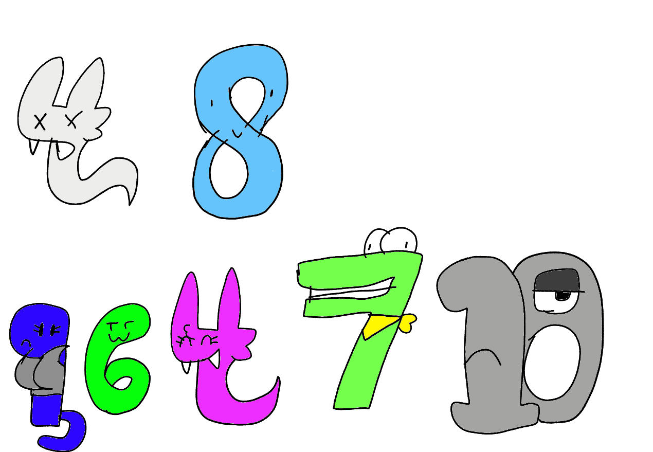 Number Lore Math Machine Deviantart Number lore oc sketches by KingSusiePen24 on DeviantArt