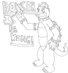 Bowser uncoloured