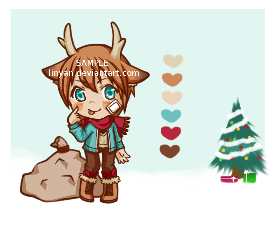 [CLOSED] Christmas Reindeer Adoptable