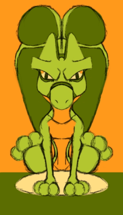 Pokemon - Treecko Colored