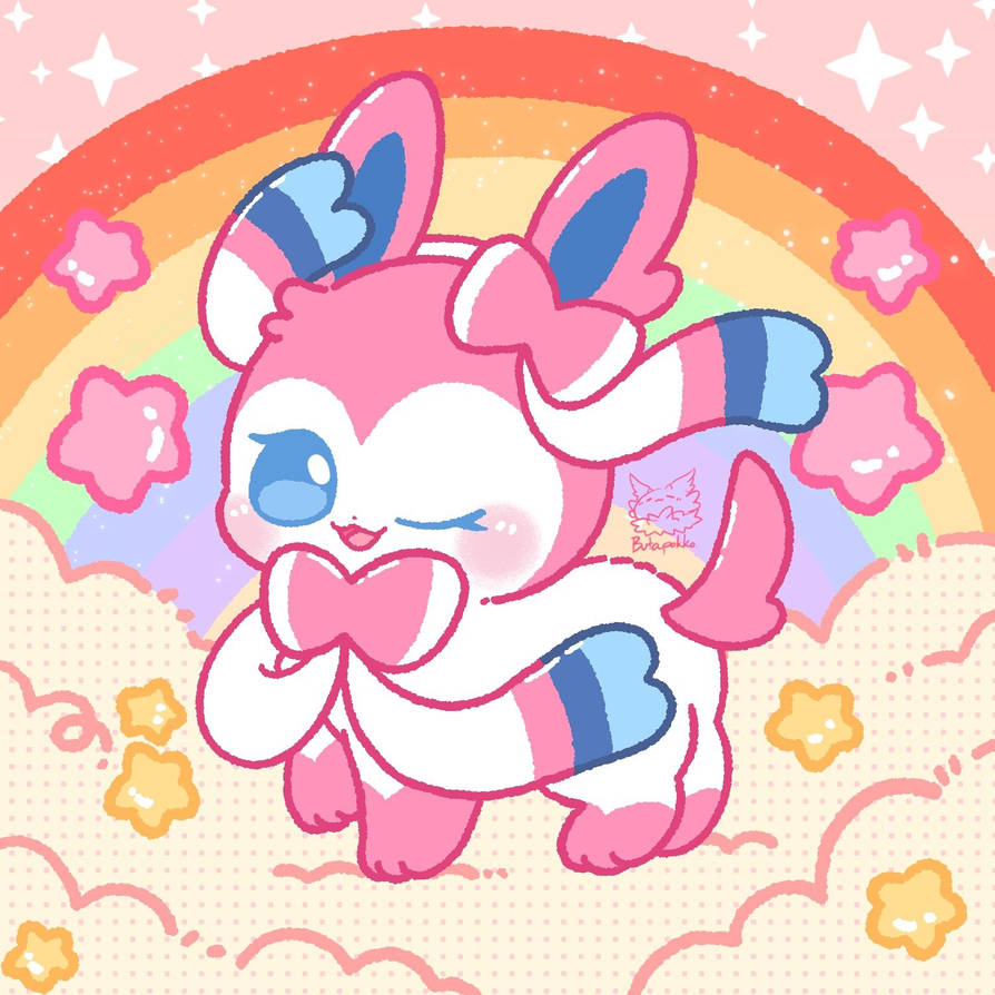 Sylveon in Rainbow