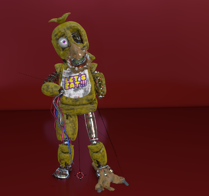 Withered Chica Suit Textures by DiscoHeadOfficial on DeviantArt