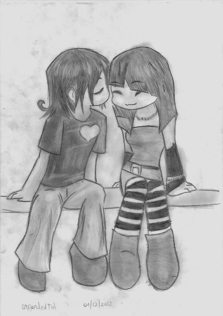 Cute Anime Emo Couple ^_^ by StrandedTal on DeviantArt