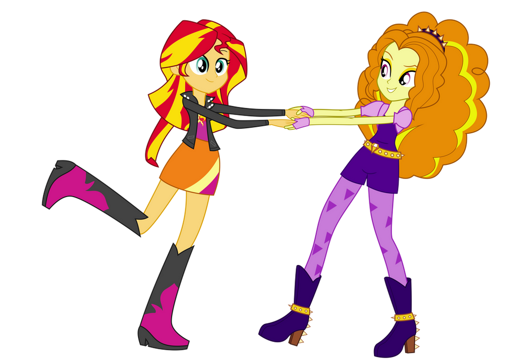 Sunset Shimmer and Adagio Dazzle, Dancing ~Request