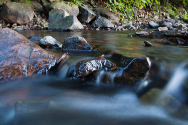 Flowing water