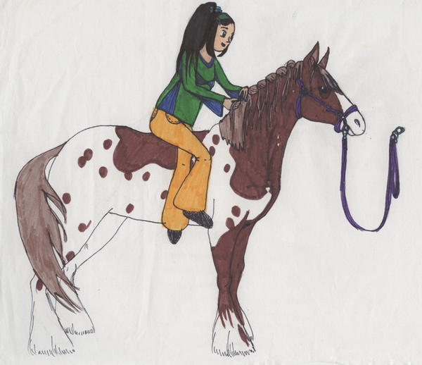 Maria and her horse -tP-