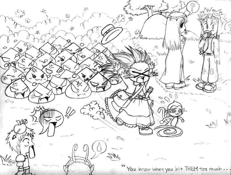 The Angry Poring Mob by KamiKaze-no-Ryuu on DeviantArt