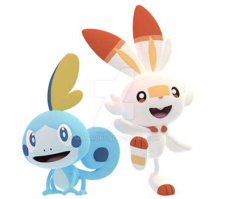 Sobble and Scorbunny