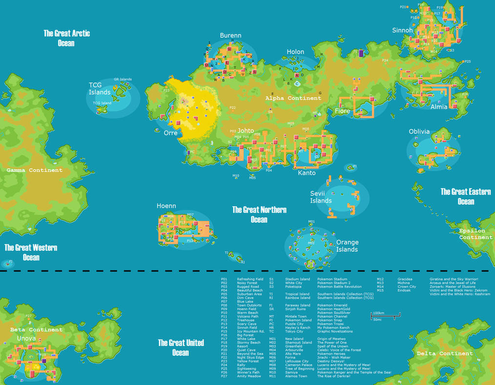  Pokemon GO World Map