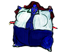 Annapantsu as Violet (Transparent Background)