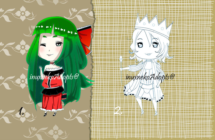 Adoptable Chibi couple [OPEN]-add points: by inuXnekoAdopts