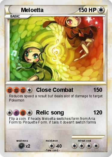 Meloetta Pokemon Card