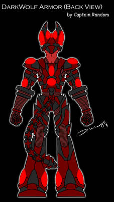 DarkWolf Armor Design, Back