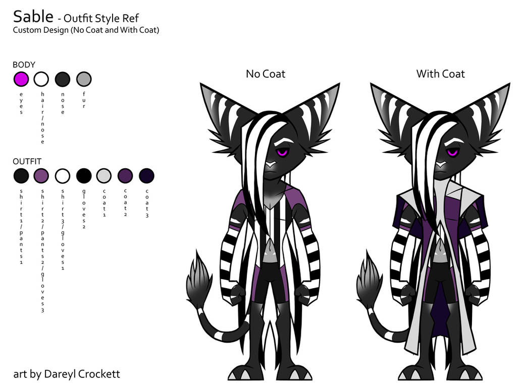 Sable Style Ref - Outfits by ideallyRANDOM on DeviantArt