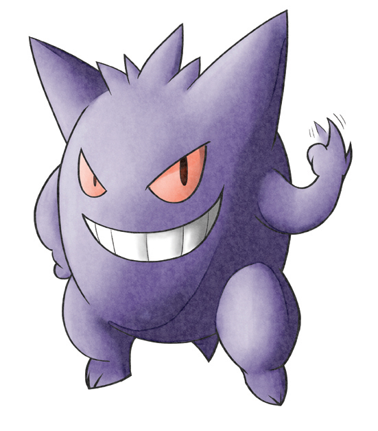 Digital Watercolor Gengar