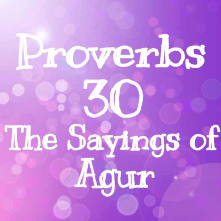 Proverbs 30 The Sayings of Agur