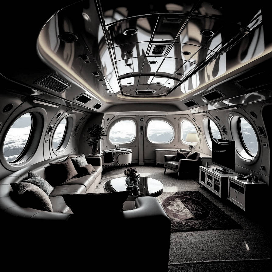 Interior lounge of the spaceship by Rulikken on DeviantArt