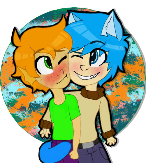 Gumwin Side-hug (Re-draw) by KhaoticVex on DeviantArt Gumwin Side-hug (Re-draw) by KhaoticVex on DeviantArt
