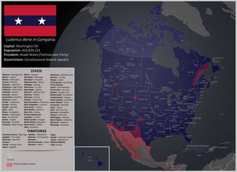 Map of the North American Union.