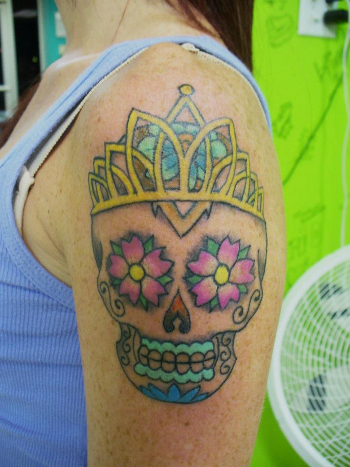 Whiney's day of the dead skull