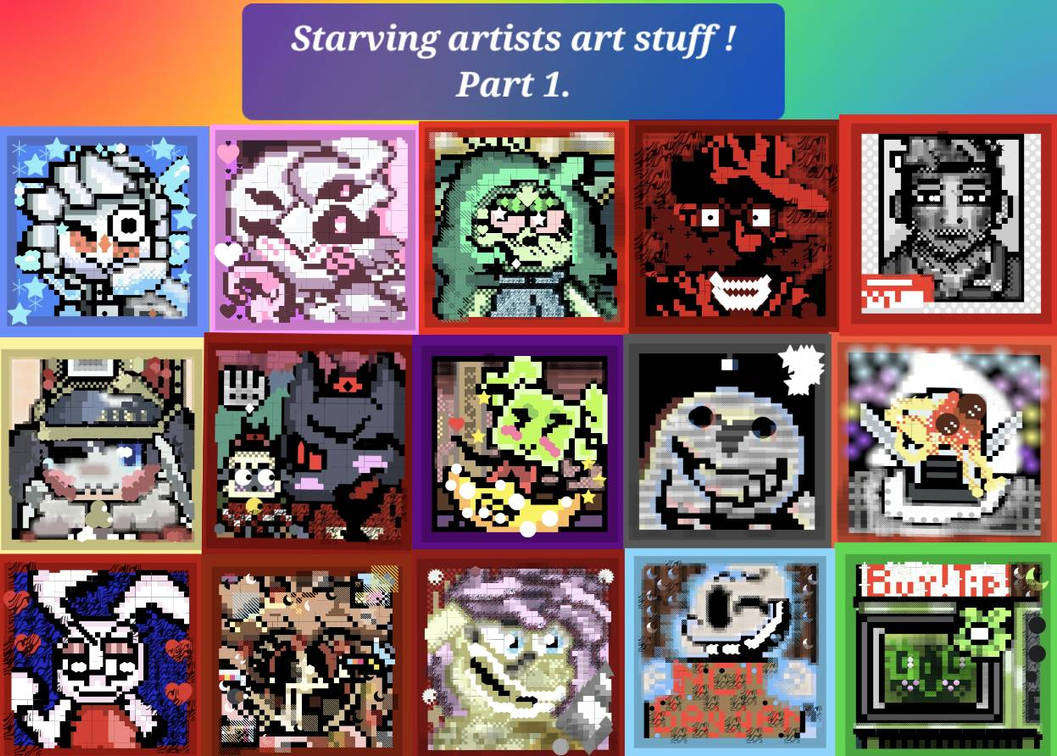 Starving artists art pieces. PART 1. by jantastic2000 on DeviantArt