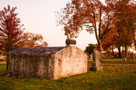 crypt in fall