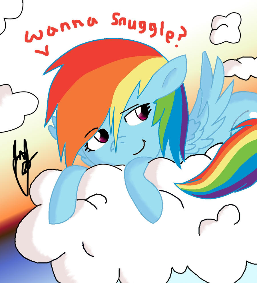 Rainbow Dash Wants To Snuggle