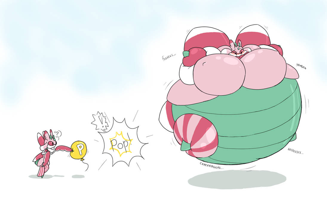 Balloon Inflation Explode Belly inflation balloon girl: фотографии в высоком качестве