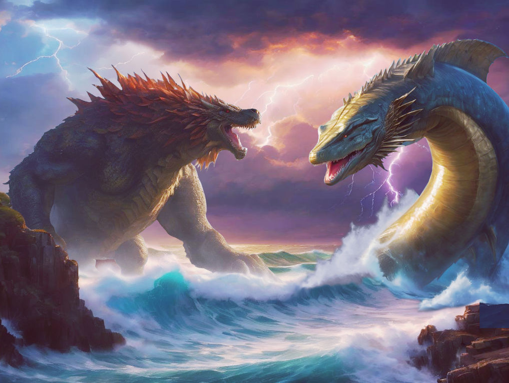 Behemoth Vs Leviathan by Crocula on DeviantArt