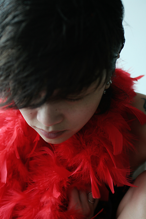 red feathers b