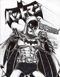 DailySketchChallenge - Batman (Black and White).