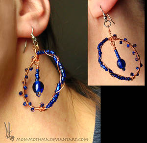 Copper Blue earrings