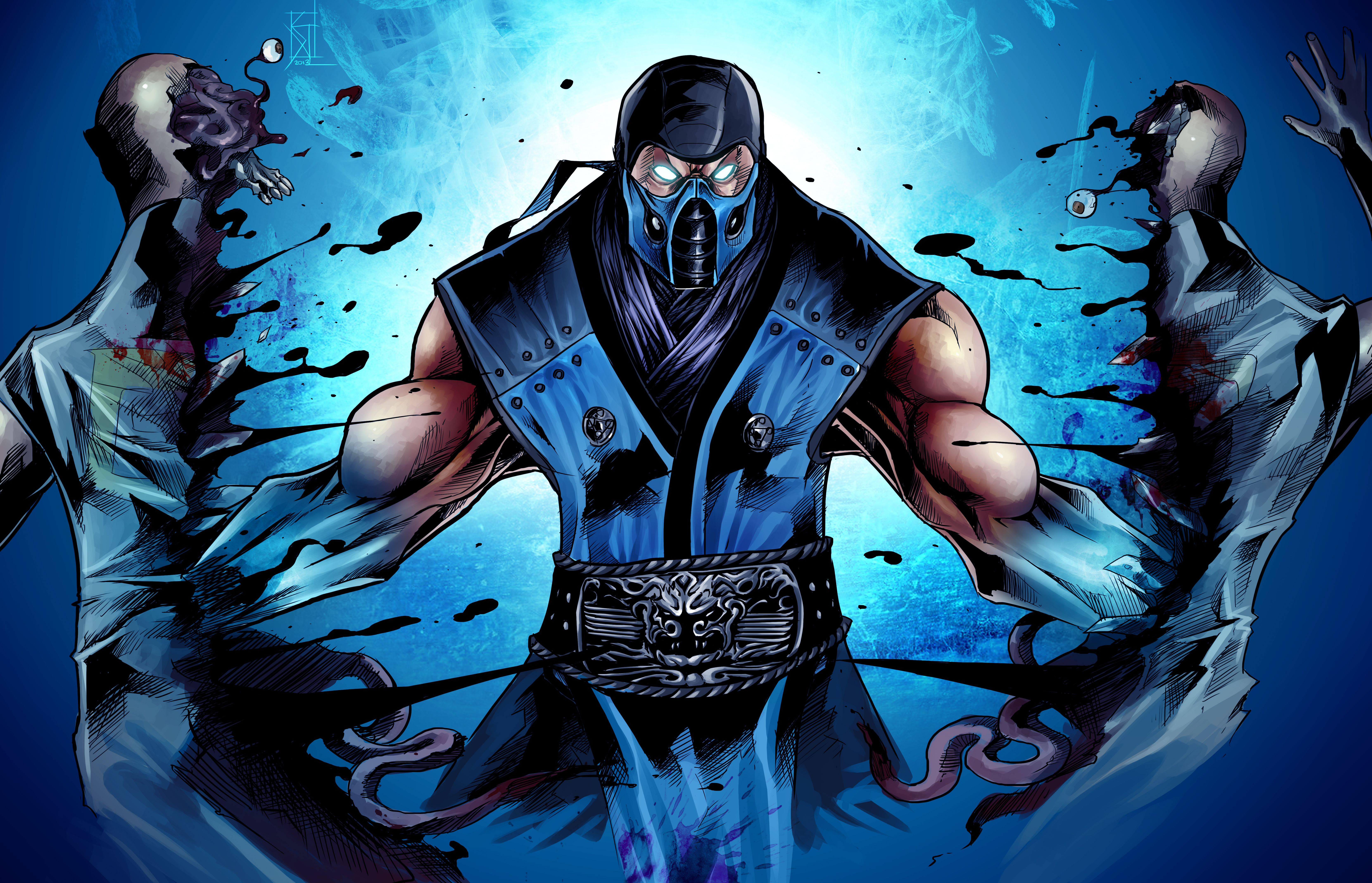 ❄️ Sub-Zero ❄️ Mortal Kombat Character HD Wallpapers Art By