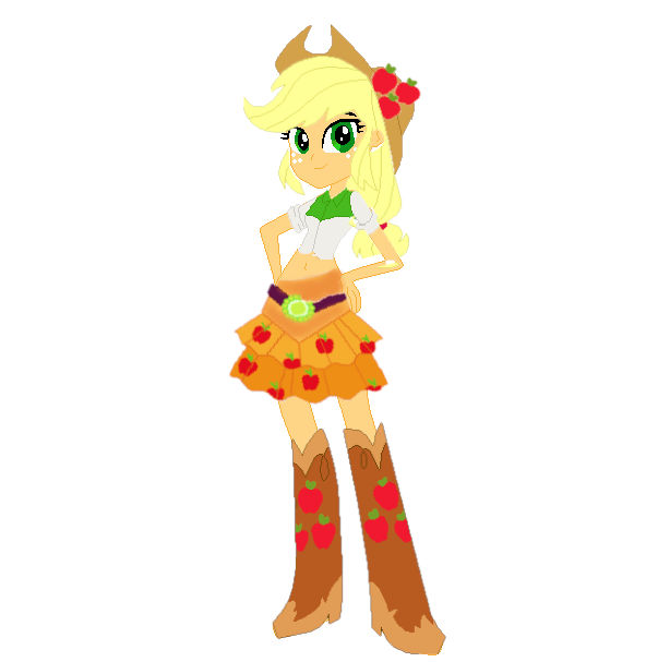 Applejack Human Pool Applejack- Human Version by COLORFULuser on DeviantArt
