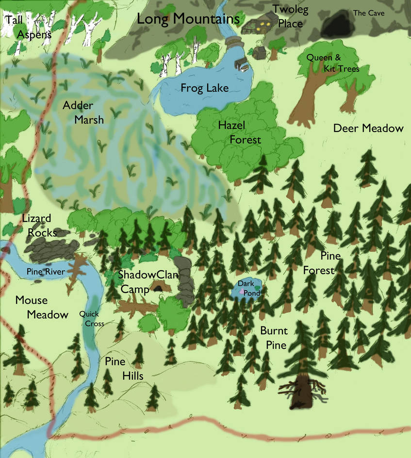 ShadowClan Map - Endless Storm by TheNameIsWater-Wea on DeviantArt