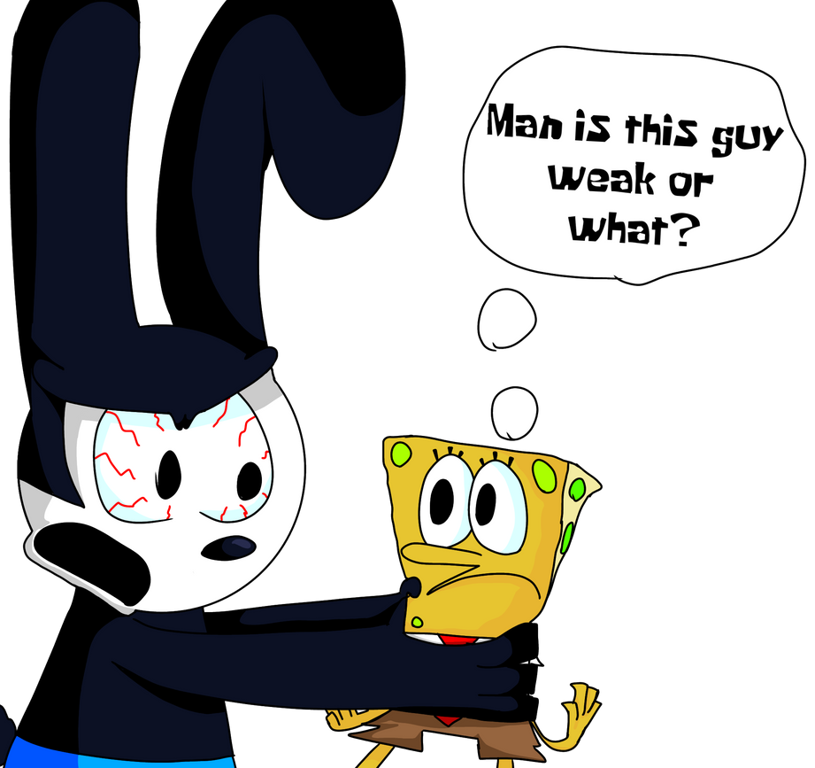 Peanuts Strangle Oswald strangling SpongeBob by SuperLuisworld on DeviantArt