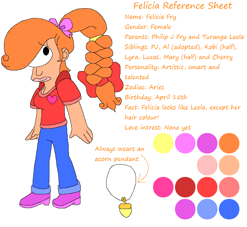 Felicia Reference Sheet