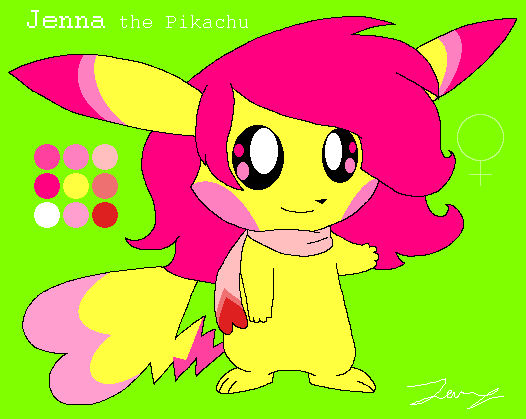 Jenna the Pikachu Ref by HeartinaRosebud on DeviantArt