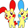 Plusle and Minun