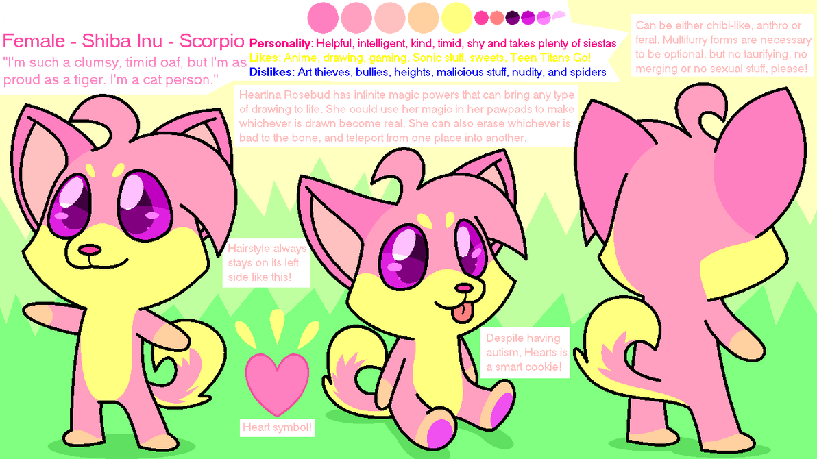 Heartina Rosebud - Reference Sheet '20