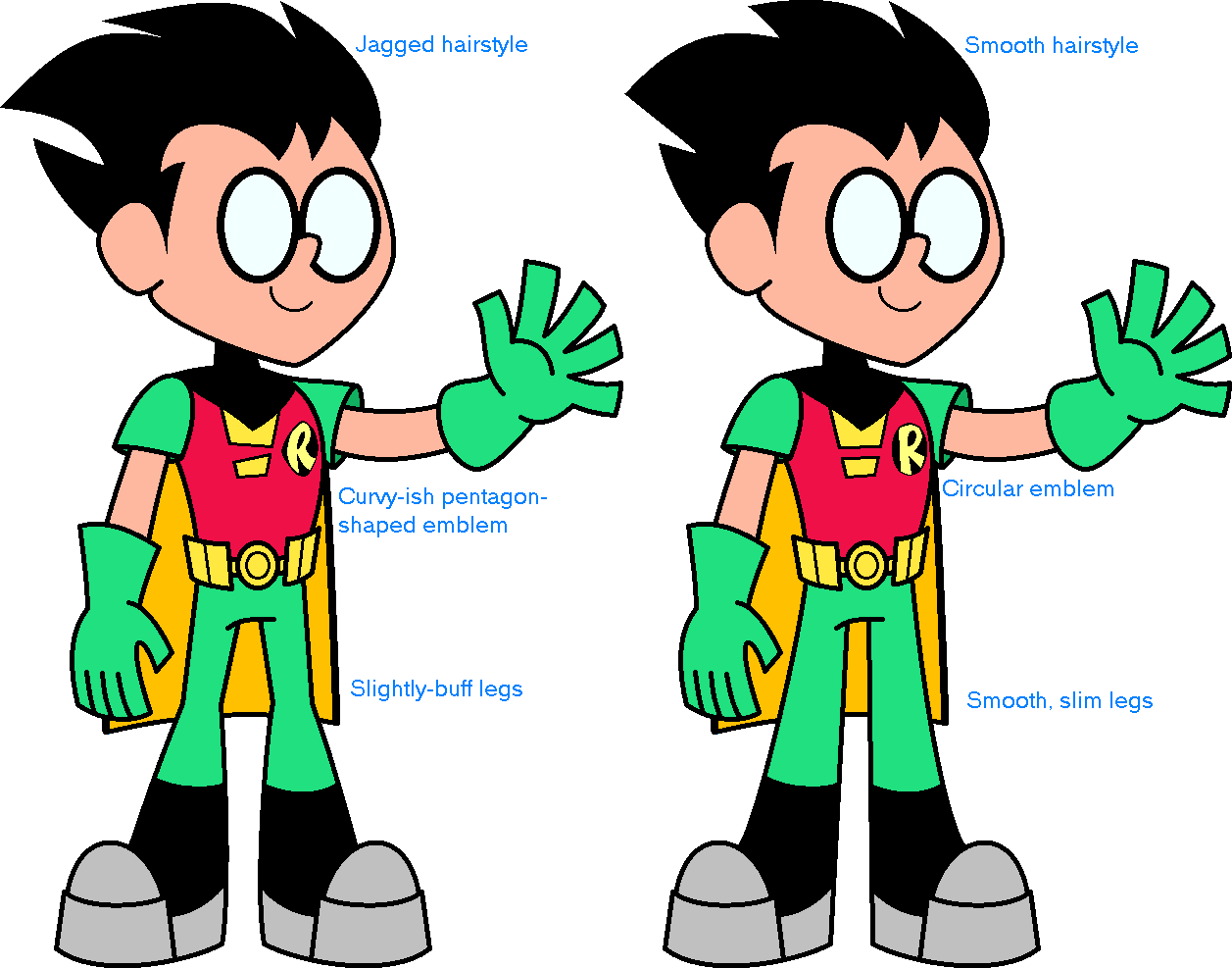 Robin Comparison by HeartinaRosebud on DeviantArt