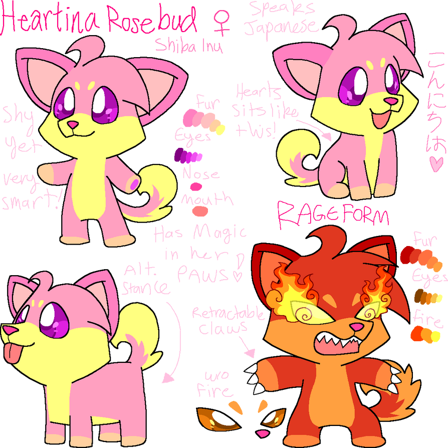 Heartina Rosebud - Reference Sheet '21