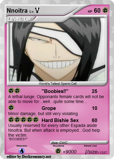 Nnoitra Trading Card -Espada Parody Ver-