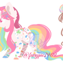 RAINBOW PASTEL CANDY THEME PONY