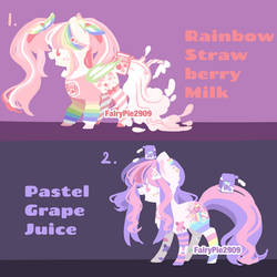 PASTEL JUICE AND MILK PONY ADOPT | OPEN 2/2