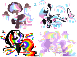 RAINBOW PASTEL PONY ADOPT | OPEN 2/4