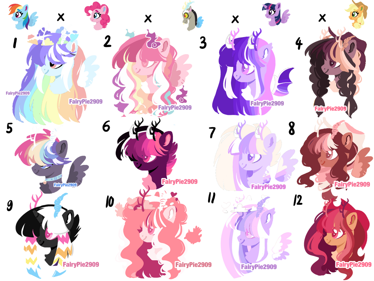 Discord Reference Mlp 450 POINTS MLP DISCORD HEADSHOT ADOPT | OPEN 7/12 by FairyPie2909 on ...