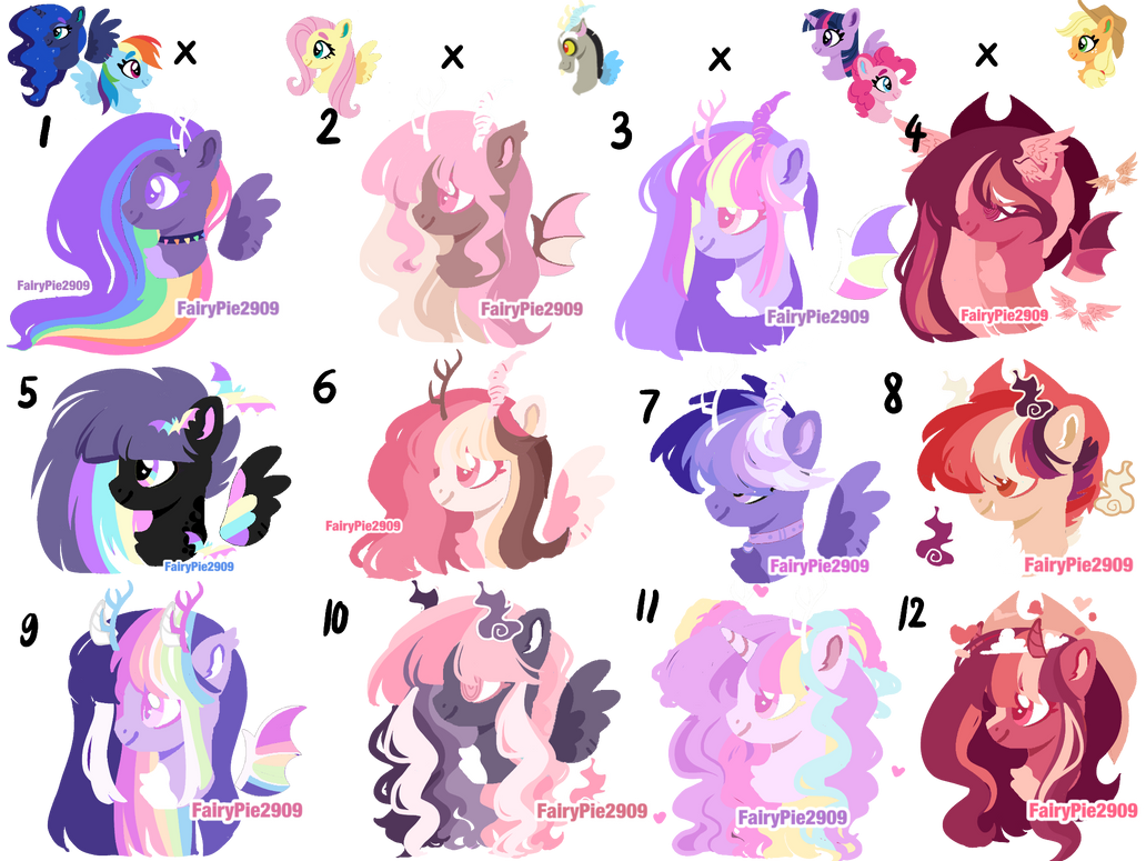 FROM 450 POINTS MLP HEADSHOT ADOPT | OPEN 12/12 by FairyPie2909 on ...