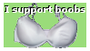 I Support Boobs Stamp